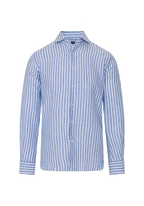 Pya stripe-pattern long-sleeve shirt - Blue