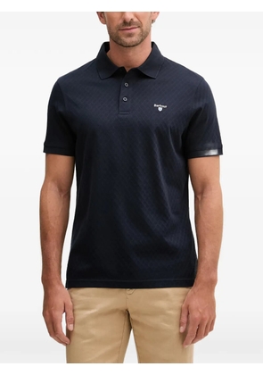 Barbour diamond-textured polo shirt - Blue