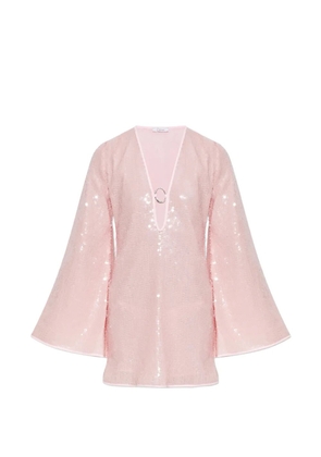 Oséree O Gem sequin-embellished bell-sleeves mini dress - Pink