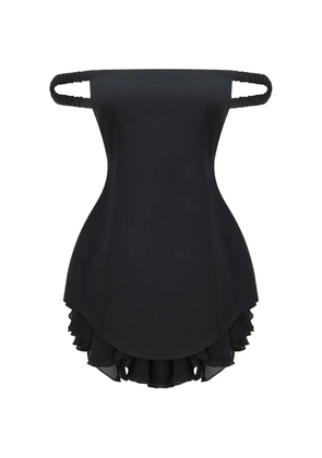 OCCLEUS Lavinia off-shoulder ruffled mini dress - Black