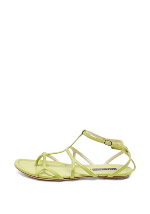 Ralph Lauren Vintage T-strappy thong sandals - Green