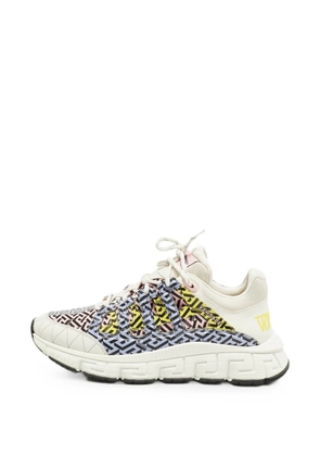 Versace Pre-Owned Trigreca lace-up sneakers - White
