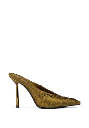 Le Silla Clivage crushed-effect pumps - Green