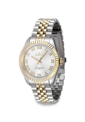 Invicta Specialty fluted bezel 36mm watch - Silver