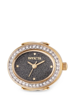 Invicta Mini Ring 20mm crystal-embellished oval watch - Black