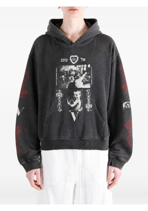 Enfants Riches Déprimés Cherry distressed hoodie - Grey