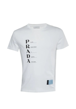 Prada Pre-Owned acronym-print T-shirt - White