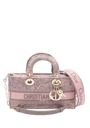 Christian Dior Pre-Owned 2010-2026 Medium Lady D-Joy Toile de Jouy satchel - Pink