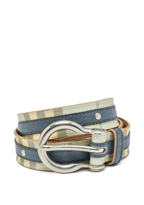 Burberry Pre-Owned House Check buckle belt - Grey