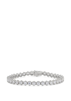 Jewels Aficionado Penelope diamond tennis-design bracelet - White