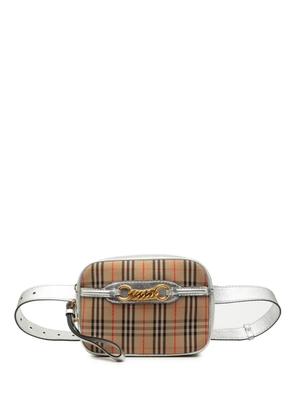 Burberry Pre-Owned 2000-2017 Haymarket Check Canvas 1983 Link belt bag - Neutrals