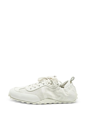 Hermès Pre-Owned perforated lace-up sneakers - White