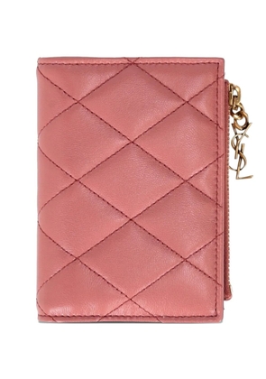 Saint Laurent Bijou leather wallet - Pink