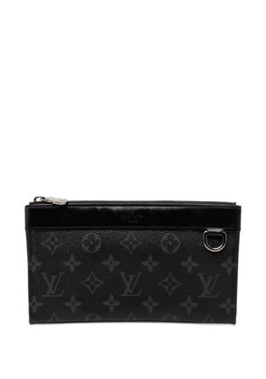 Louis Vuitton Pre-Owned 2020 Monogram Eclipse Pochette Discovery PM clutch bag - Black