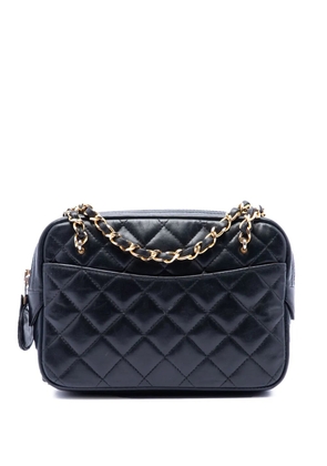 CHANEL Pre-Owned 1989-1991 Mini CC Quilted Lambskin Pocket Chain Camera Bag crossbody bag - Black