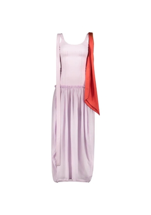 Ellery sleeveless scarf-detail midi dress - Purple