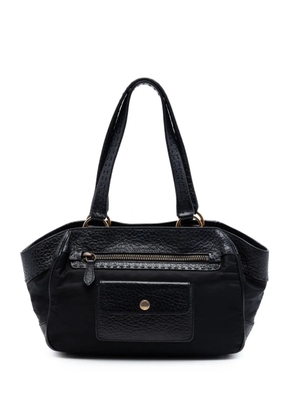 Prada Pre-Owned 2010-2026 Berlino Trimmed Tessuto shoulder bag - Black