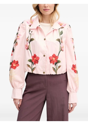 Barbour x FARM Rio Madalena floral-print jacket - Pink