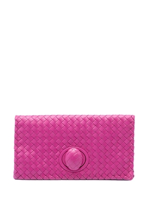 Bottega Veneta Pre-Owned 2011 Nappa Intrecciato Turn Lock clutch bag - Pink