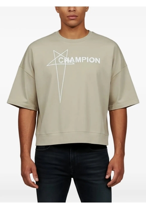 Rick Owens x Champion Tommy logo-print T-shirt - Neutrals