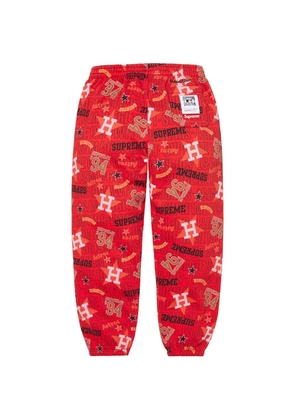 Supreme x Mitchell & Ness Teams logo-print track pants - Red