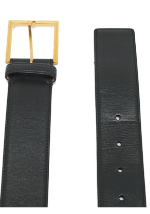 Versace Pre-Owned logo-appliqué belt - Black