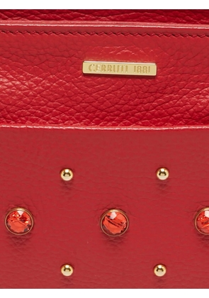 Cerruti 1881 crystal studded shoulder bag - Red
