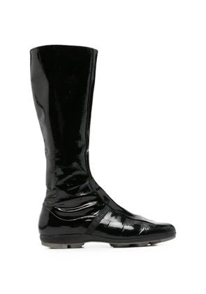 Prada Pre-Owned 1990s patent-leather knee-high boots - Black