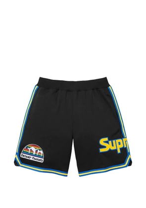Supreme x Mitchell & Ness logo-print shorts - Black