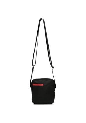 Prada Pre-Owned 1990s logo-patch crossbody bag - Black