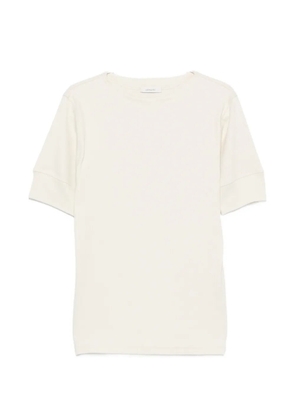 LEMAIRE ribbed-knit short-sleeved T-shirt - Neutrals