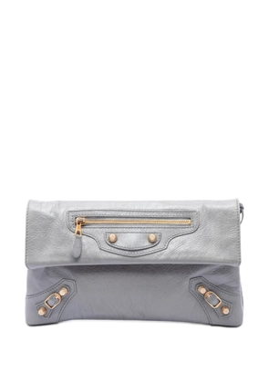 Balenciaga Pre-Owned 2014 Lambskin Motocross Giant 12 Envelope clutch bag - Grey