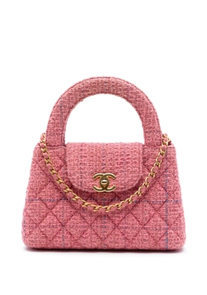 CHANEL Pre-Owned 2021-2026 Nano Quilted Tweed Kelly Shopper Bag satchel - Pink
