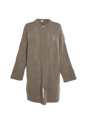 Hermès Pre-Owned zip-up coat - Brown