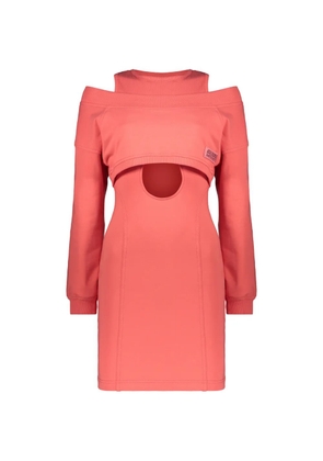 Alberta Ferretti cut-out layered mini dress - Orange