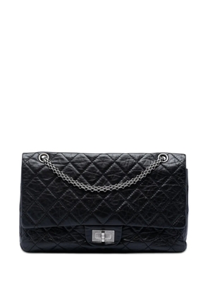 CHANEL Pre-Owned 2009-2010 Quilted Aged Calfskin Reissue 2.55 Double Flap 227 shoulder bag - Black