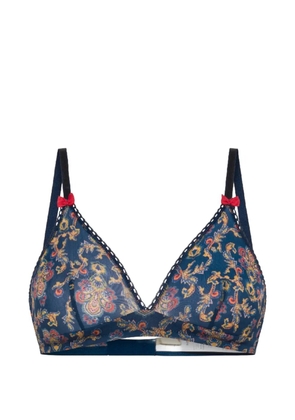 MOMONÌ Tutu printed triangle bra - Blue