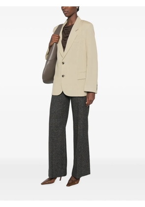 Victoria Beckham notched-lapel single-breasted jacket - Grey