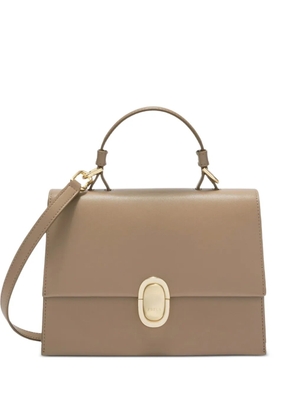 Furla small Eclisse top-handle tote bag - Brown