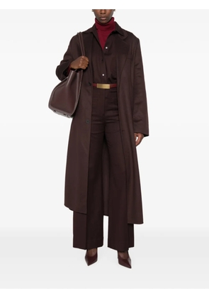 Victoria Beckham tailored single-breasted coat - Brown