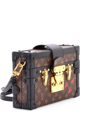Louis Vuitton Pre-Owned Petite Malle Handbag Monogram Canvas clutch bag - Black