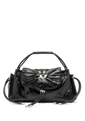 Diesel Scrunch-D leather handbag - Black