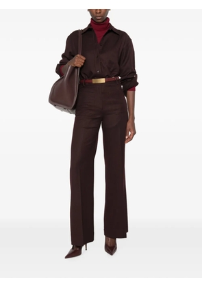 Victoria Beckham wool pyjama shirt - Brown