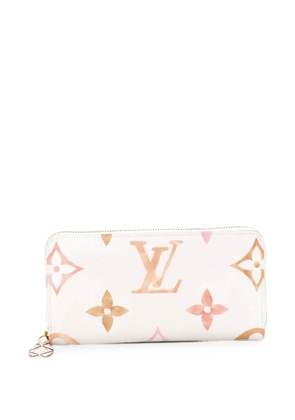Louis Vuitton Pre-Owned Zippy Wallet By The Pool Monogram Watercolor Giant small wallets - Orange