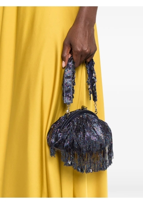 SLO_HAND_MADE Firante fringe-trimmed clutch bag - Blue