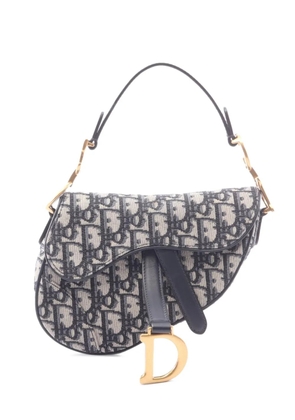 Christian Dior Pre-Owned 2010s mini Saddle Oblique handbag - Blue