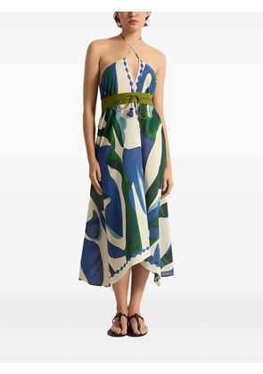 mare di latte Ivina abstract-print dress - White