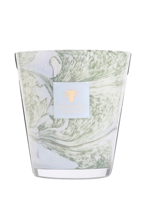 Baobab Collection marble-effect glass candle - Green