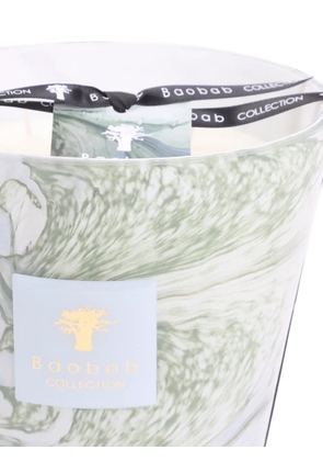 Baobab Collection marble-effect glass candle - Green