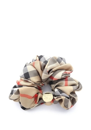Burberry Pre-Owned 2020s Check scrunchie - Neutrals